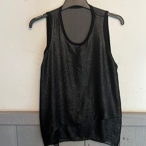 Black Sheer Tank Top (No Brand)